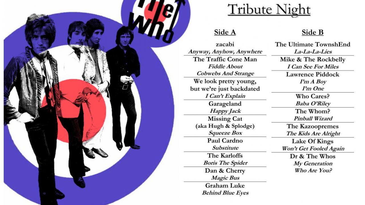 The Who, Tribute Night, Rising Sun Arts Centre